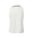 Womens/ladies Sleeveless Polo Shirt White Slazenger-2