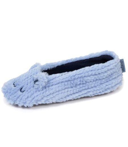 Isotoner Chaussons extra-light Ballerines femme imitation fourrure, semelle antidérapante
