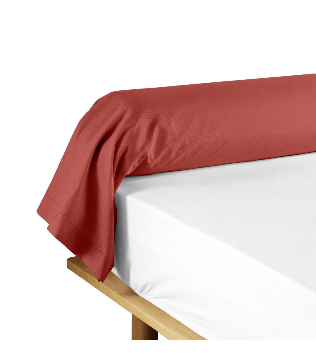 Taie de Traversin Lina 85x185cm Terracotta-1