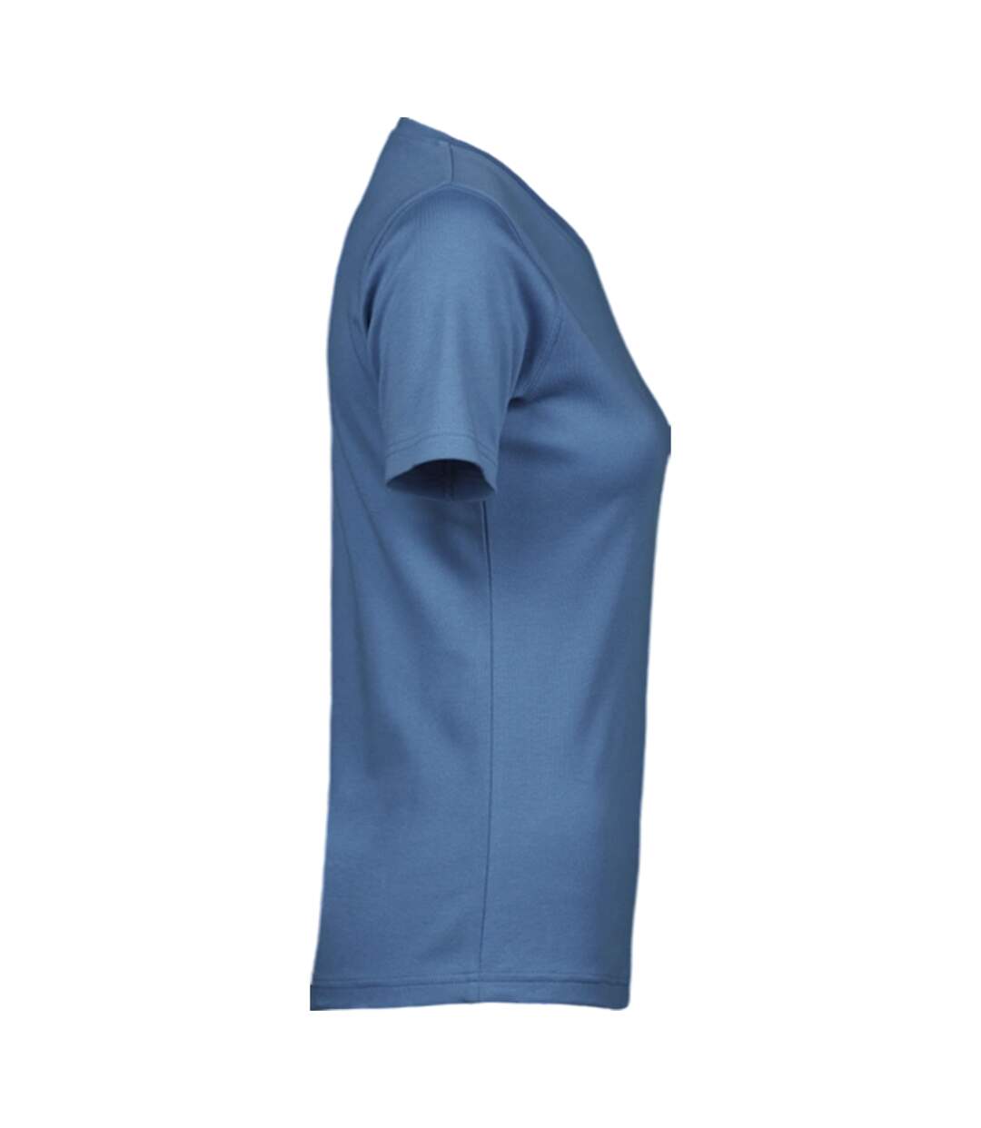 Womens/ladies Interlock T-shirt Ocean Blue Tee Jays-4