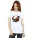Disney Femme/Les femmes Big Hero 6 Baymax Group Manga Cotton Boyfriend T-Shirt (Blanc) - UTBI15764-2