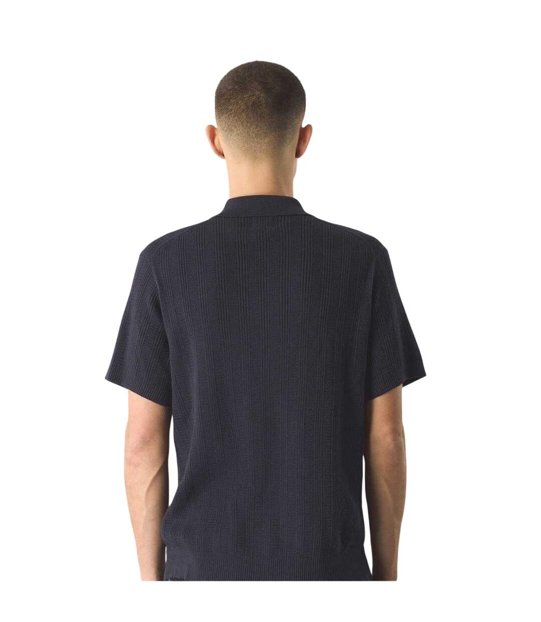 Chemise Manches Courtes Homme Bleu Marine Pretty Green-3