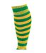Unisex adult pro hooped football socks green/gold Precision-2