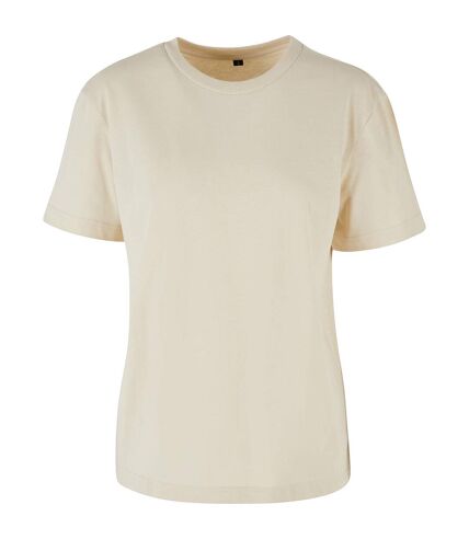 Womens/ladies oversized t-shirt sand Build Your Brand