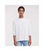 Mens Classic Long-sleeved T-shirt White Russell-2