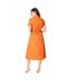 Robe chemisier femme orange Principles