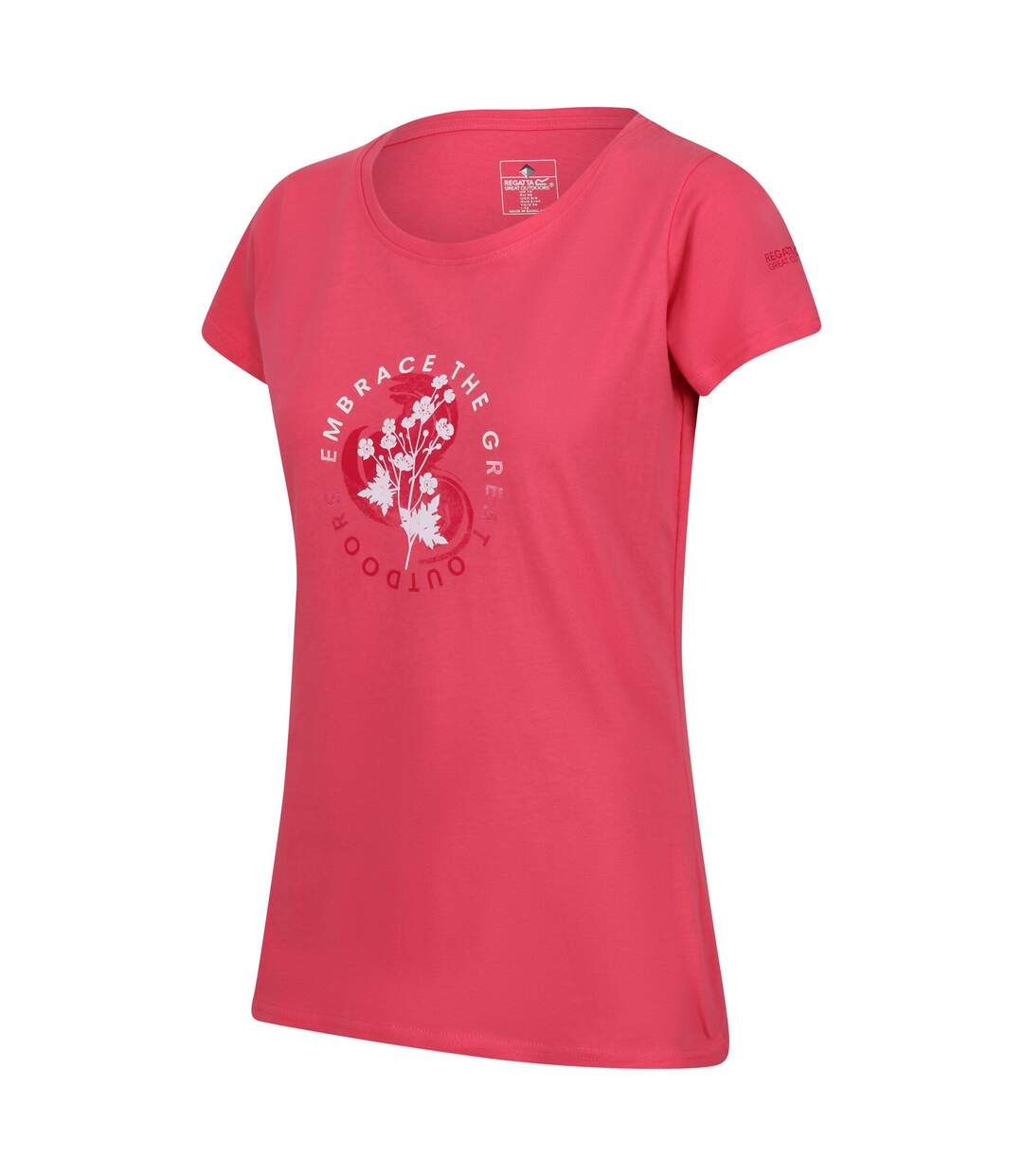 T-shirt breezed femme rose Regatta-3