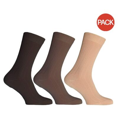 Chaussettes homme marron Simply Essentials