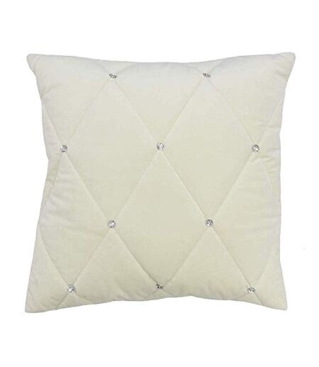 Riva Paoletti New Diamante Cushion Cover (Cream) - UTRV1285