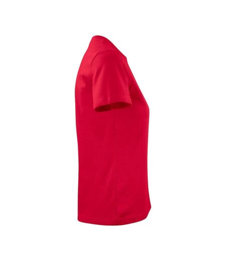 Womens/ladies Heavy T-shirt Red Printer