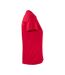 Womens/ladies Heavy T-shirt Red Printer-3