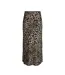 Jupe longue marron léopard femme only chigo-3