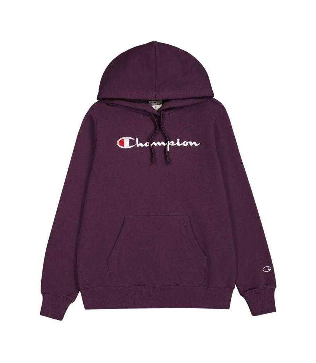 Sweat À Capuche Motif/style Grand Logo Femme Violet Clair Champion-2