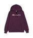 Sweat À Capuche Motif/style Grand Logo Femme Violet Clair Champion-2