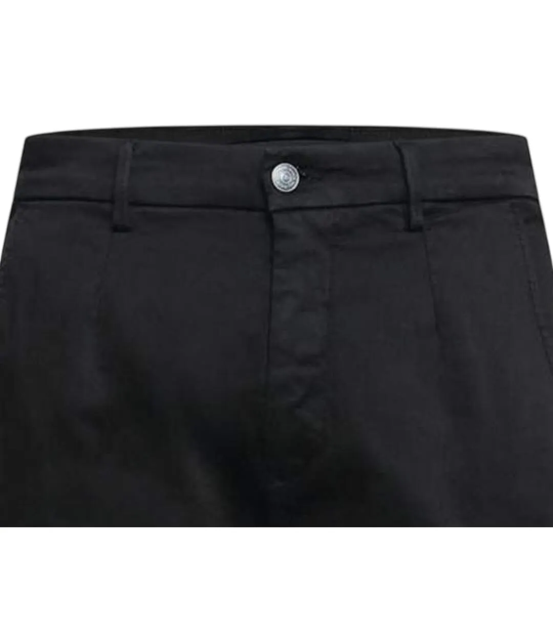 Mens Cotton Denim Slim Cargo Trousers Black Replay-4