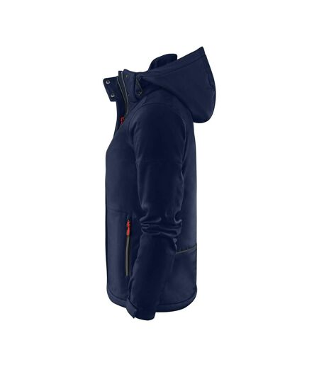 Womens/ladies Overlanding Soft Shell Jacket Dark Navy Printer