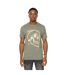 T-shirt Skullmatic Homme Olive Foncé Duck And Cover-2