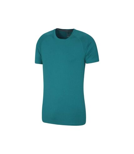 Mens agra melange t-shirt dark teal Mountain Warehouse