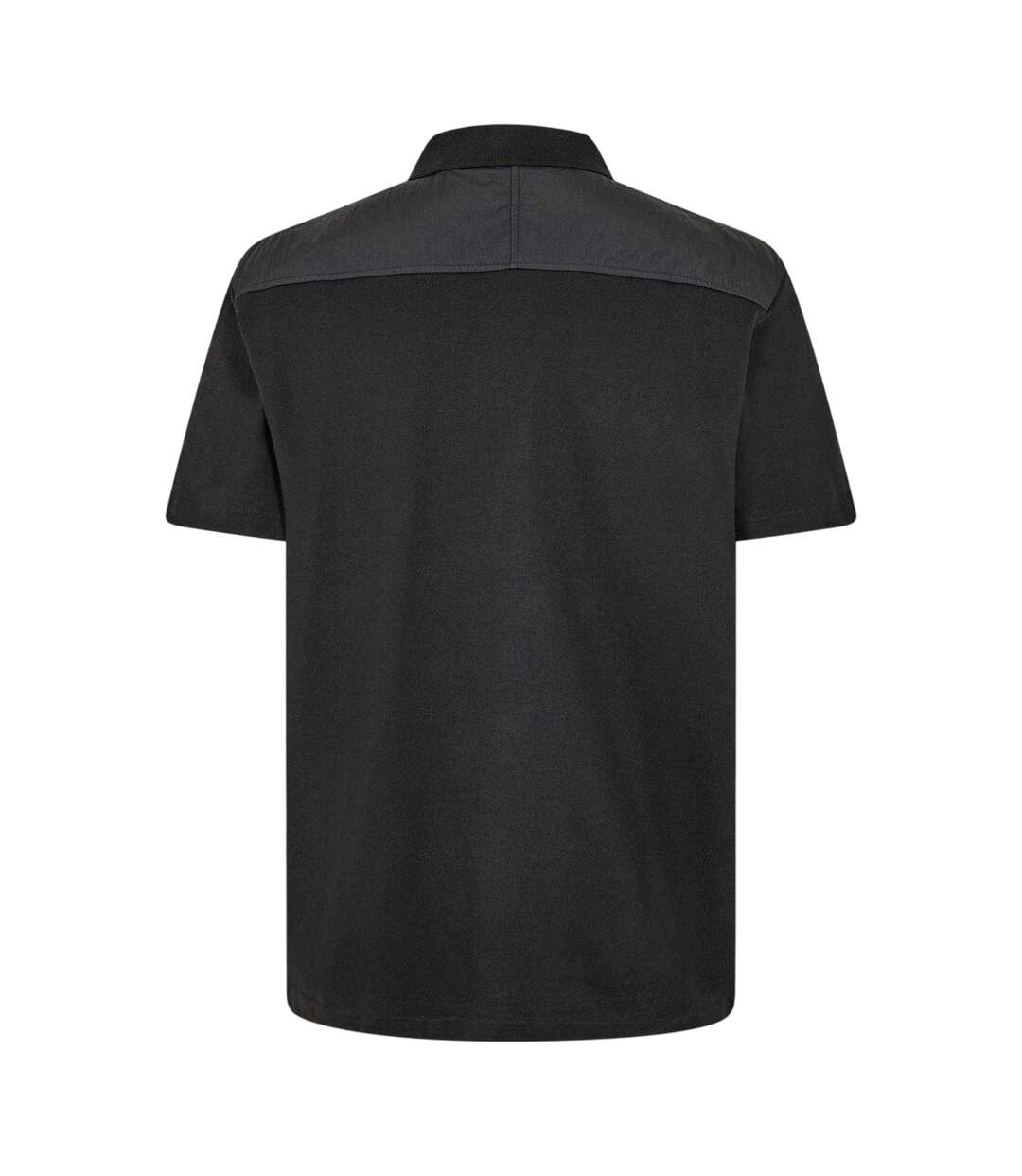 Mens Panel Polo Shirt Black Boss-2