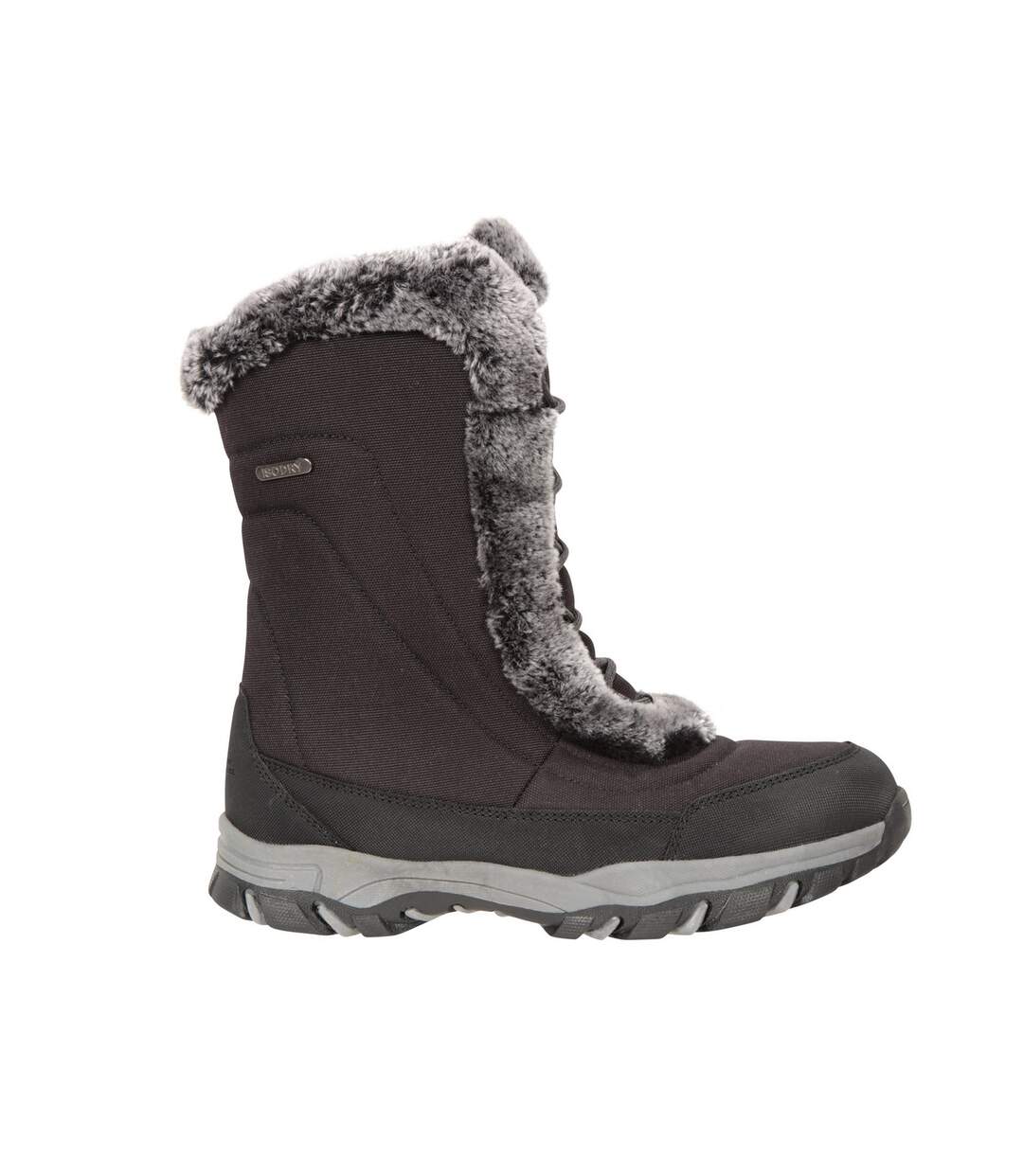 Womens/ladies Ohio Snow Boots Black Mountain Warehouse-4