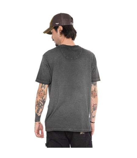 T-shirt homme regular heavy wash en jersey print devant Gary Vondutch