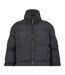 Mens Quilted Zipped Puffer Jacket Black 274 Studio-3