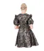 Robe Courte Femme Jaune Or Lovedrobe-3