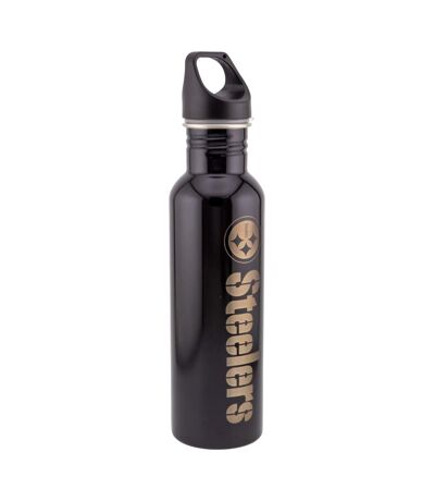 Pittsburgh Steelers Stainless Steel Water Bottle (Black/Gold) (One Size) - UTTA11796