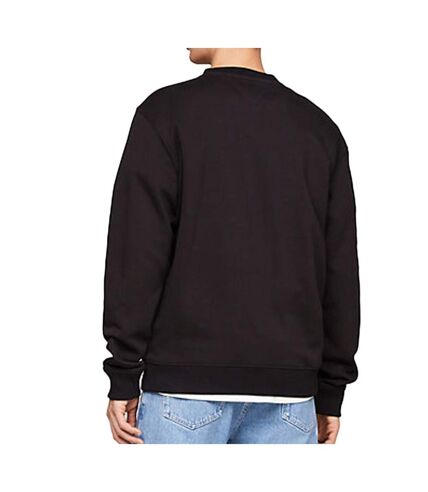 Sweat Noir Homme Tommy Hilfiger Reg Essential - L