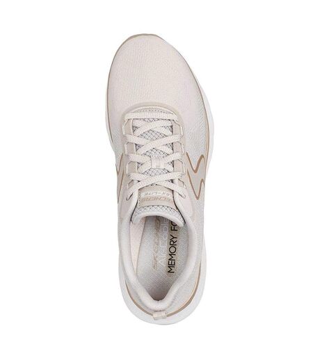 Womens/ladies Flex Appeal 5.0 Flat Trainers Natural Gold Skechers