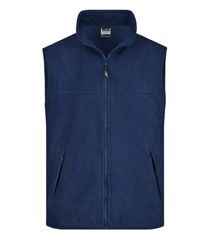 Gilet sans manches bodywarmer polaire homme - JN045 - bleu marine