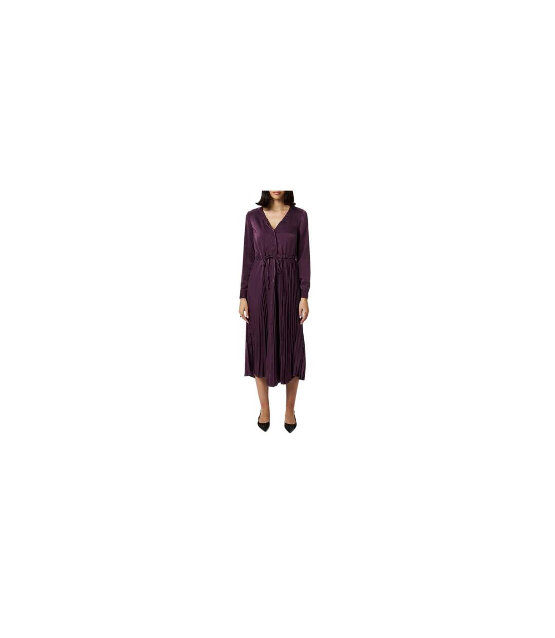 Robe Longue Cindy Femme Violet Sombre Vero Moda-1