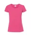 Womens/ladies Iconic 190 T-shirt Fuchsia Fruit Of The Loom-1