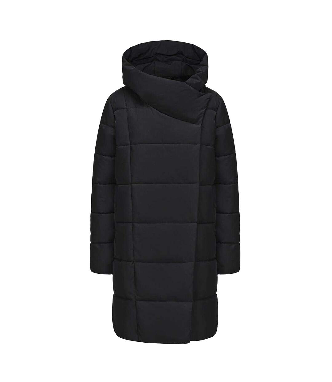 Womens/ladies Ottawa Full Zip Long Parka Black Gelert-1
