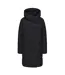 Womens/ladies Ottawa Full Zip Long Parka Black Gelert-1