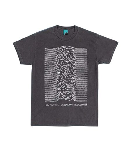 T-shirt Unknown Pleasures Adulte Noir Charbon Joy Division