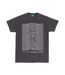 T-shirt Unknown Pleasures Adulte Noir Charbon Joy Division-2