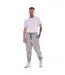 Pack Of 2  Mens Cotton Blend Slim Jogging Bottoms  Charcoal Grey Marl Keanu-3