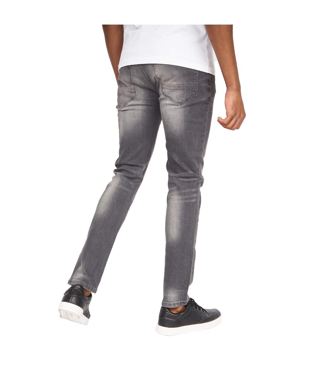 Jean ape homme gris clair Money-2