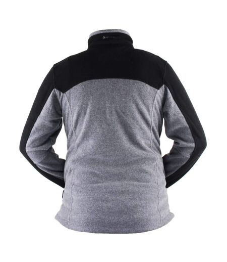 Veste Polaire Monar Homme Gris Chiné Noir Hi-Tec