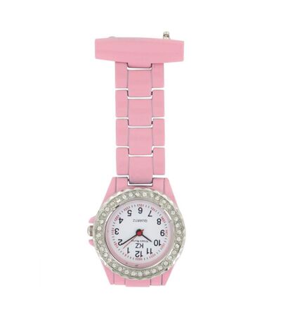 Montre Orgininale Infirmière Métal Rose KRAZY