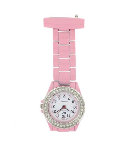 Montre Orgininale Infirmière Métal Rose KRAZY