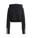 Sweat à capuche train essentials femme noir / blanc Adidas-1