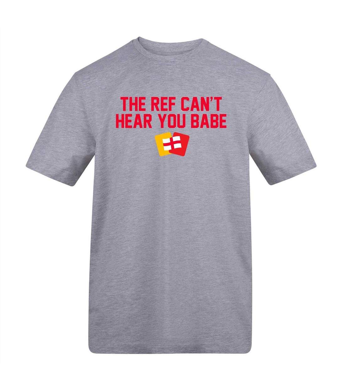 T-shirt Can´t Hear You Babe Adulte Gris AWD-1