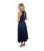 Robe Mi-longue Motif/style Brodé Femme Bleu Marine AX Paris-3