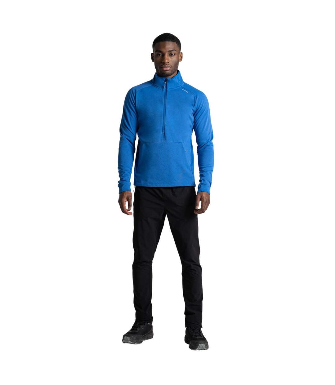 Mens dynamic pro half zip fleece top bolt blue Craghoppers-4