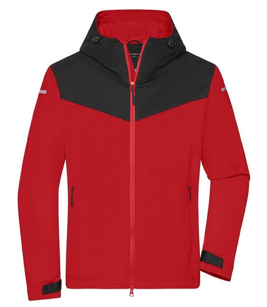 Veste 4 saisons softshell - Homme - JN1180 - rouge et noir-1