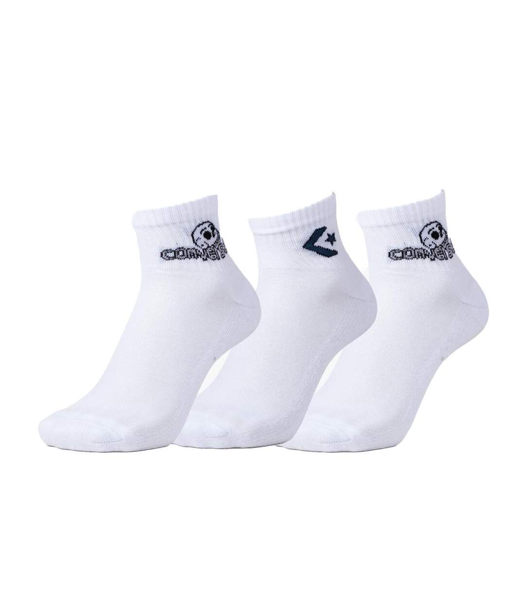 3x Paires de Chaussettes Blanches Homme Converse S7021462 - 39/42-1