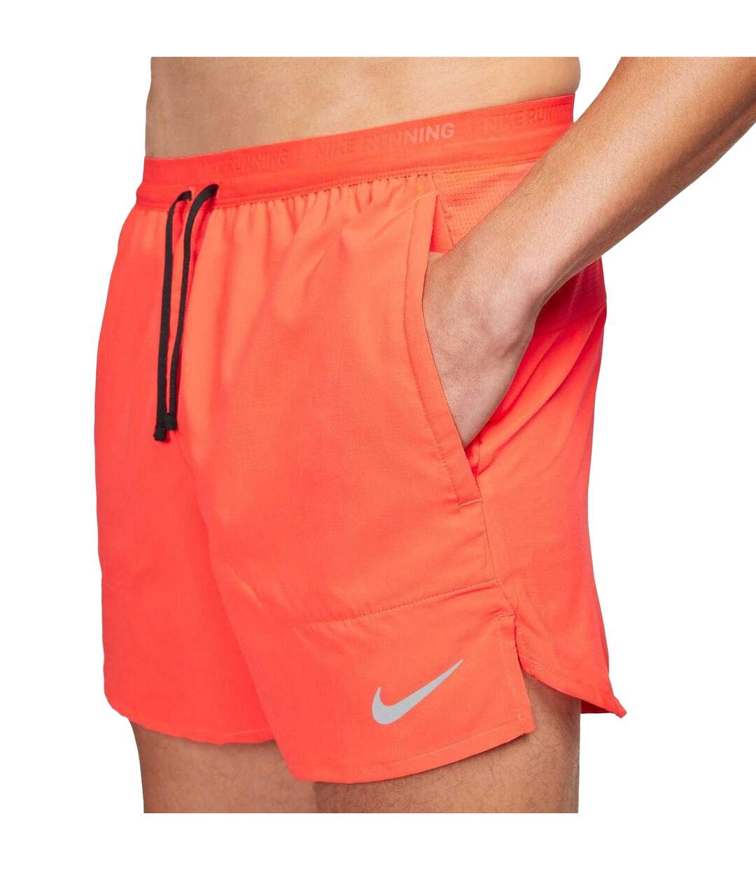 Mens Stride Running Shorts Bright Crimson Nike-4