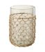 Vase Design Tricot 21cm Transparent & Naturel-1
